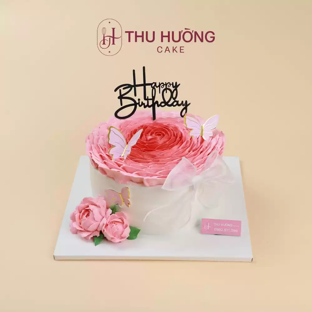 Bánh Sinh Nhật Hoa Hồng đẹp