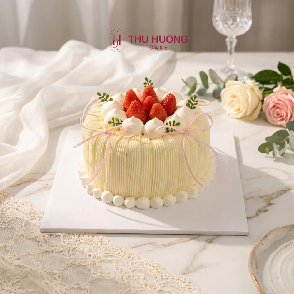 Bánh sinh nhật dâu tây đẹp