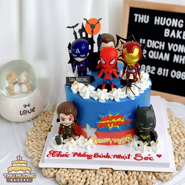 Banh Sinh Nhat Decor Biet Doi Avengers