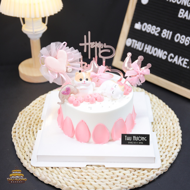 Bánh sinh nhật cho bé gái 1 tuổi | Decor sinh nhật bé gái - Decor Birthday