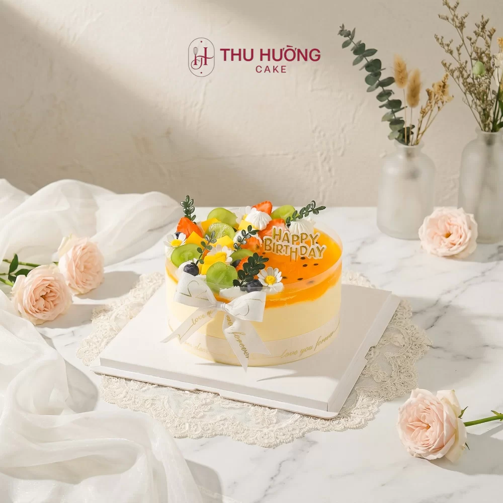 Bánh kem mousse chanh dây