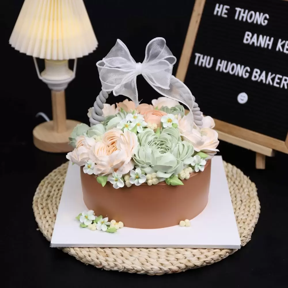 Thu Hường Bakery Có Nhiều Mẫu Bánh Hoa Kem ấn Tượng