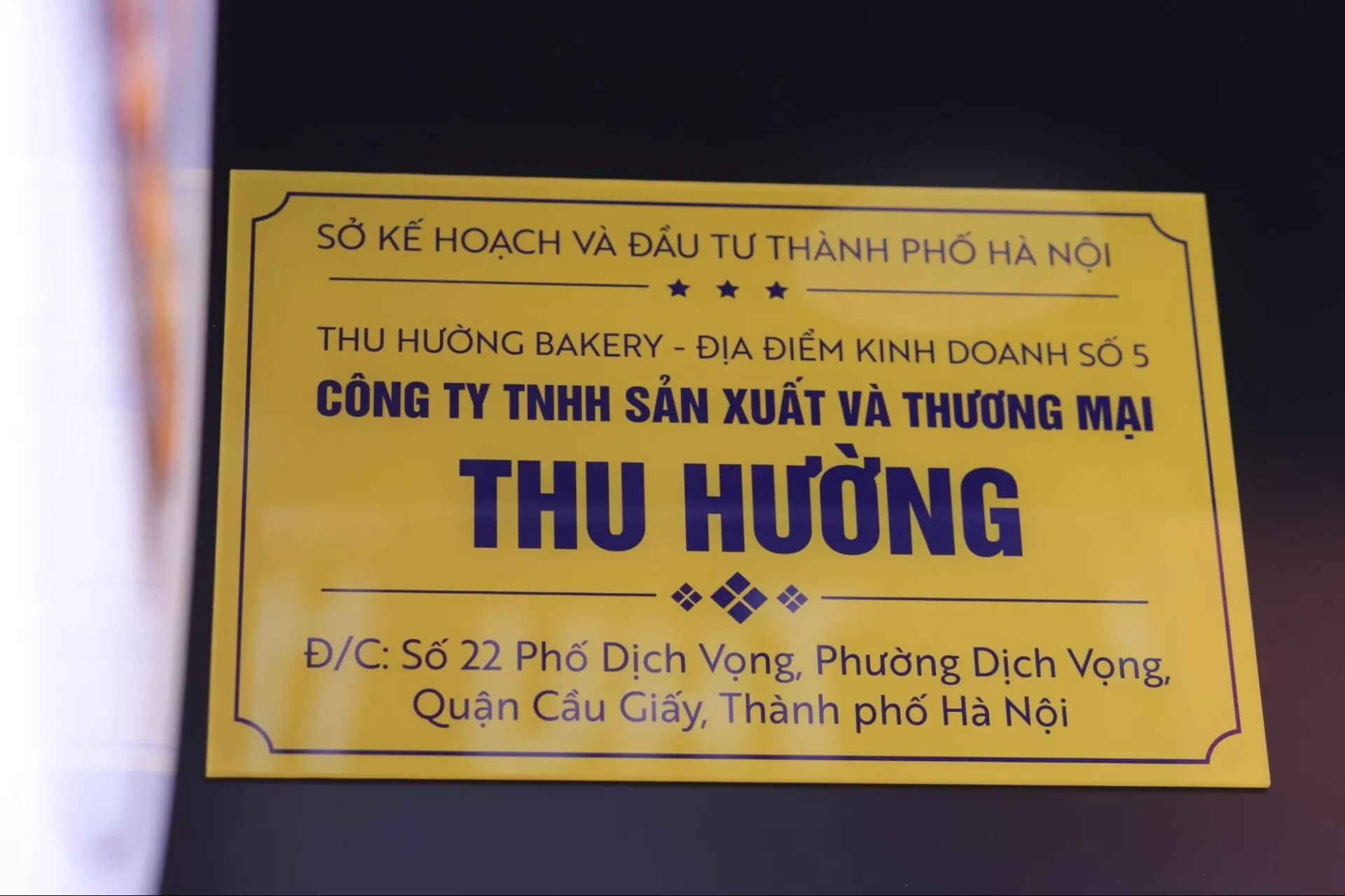 Công ty TNHH Sản xuất và Thương mại Thu Hường