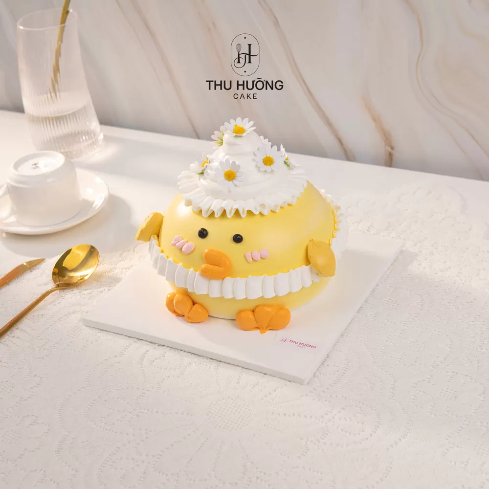 Bánh sinh nhật hình con gà cho bé